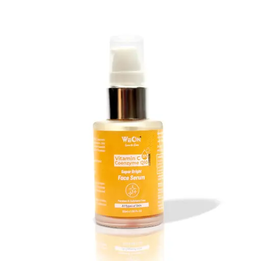 WEON Vitamin C Face Serum with Coenzyme Q10 - Brightening & Nourishing Formula for Glowing Skin | 30 ml